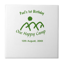 One happy camp green mountain sun 1st birthday  タイル