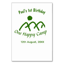 One happy camp green mountain sun 1st birthday  テーブルナンバー