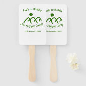 One happy camp green mountain sun 1st birthday  ハンドファン (正面&裏面)