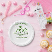 One happy camp green mountain sun 1st birthday  ペーパープレート (パーティー)