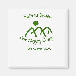 One happy camp green mountain sun 1st birthday  マグネット