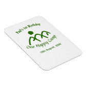 One happy camp green mountain sun 1st birthday  マグネット (右側)