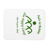 One happy camp green mountain sun 1st birthday  マグネット (横)