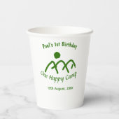 One happy camp green mountain sun 1st birthday  紙コップ (裏面)