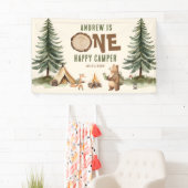 One Happy Camper 1st Birthday Vinyl Banner 横断幕 (インサイチュ)