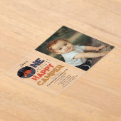 One Happy Camper 1st Summer Birthday Photo アクリル招待状 (レイダウン)