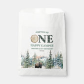ONE Happy Camper Bear 1st Birthdayパーティー フェイバーバッグ (正面)
