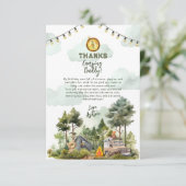 One Happy Camper Birthday  サンキューカード (スタンド正面)