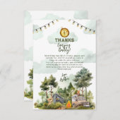 One Happy Camper Birthday  サンキューカード (正面/裏面)