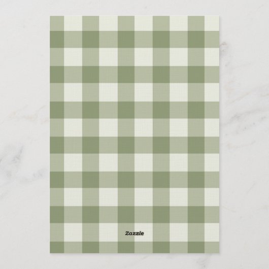 One Happy Camper Boy 1st Birthday Party 招待状 (裏面)