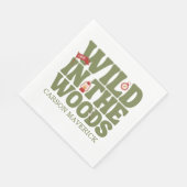 One Happy Camper Boys Birthday  スタンダードランチョンナプキン (角)