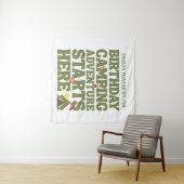 One Happy Camper Boys Birthday  タペストリー (インサイチュ(横))