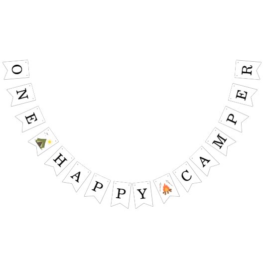 One Happy Camper Boys Birthday  バンティングフラッグ (全)