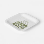 One Happy Camper Boys Birthday  ペーパープレート (傾斜あり)