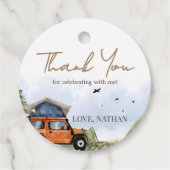 One Happy Camper Camping Boy Birthday フェイバータグ (正面)