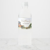 One Happy Camper Camping Boy Birthday ペットボトルラベル (正面)