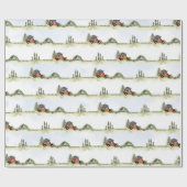 One Happy Camper Camping Boy Birthday ラッピングペーパー (フラット)