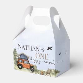 One Happy Camper Camping Boy Birthday Favor Tags フェイバーボックス