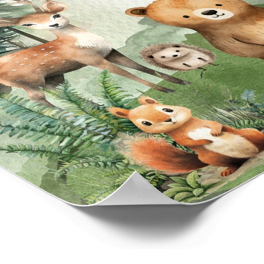 One Happy Camper First誕生日16x20へようこそ ポスター (角)