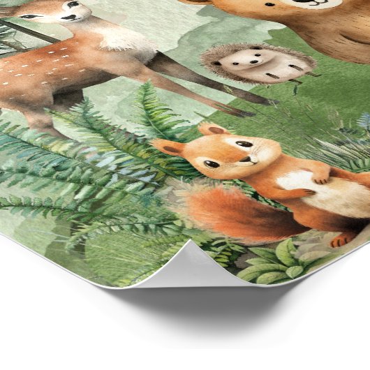 One Happy Camper First誕生日18x24ウェルカムサイン ポスター (角)