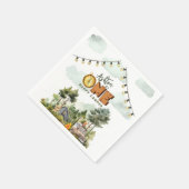 One Happy Camper First Birthday  スタンダードカクテルナプキン (角)