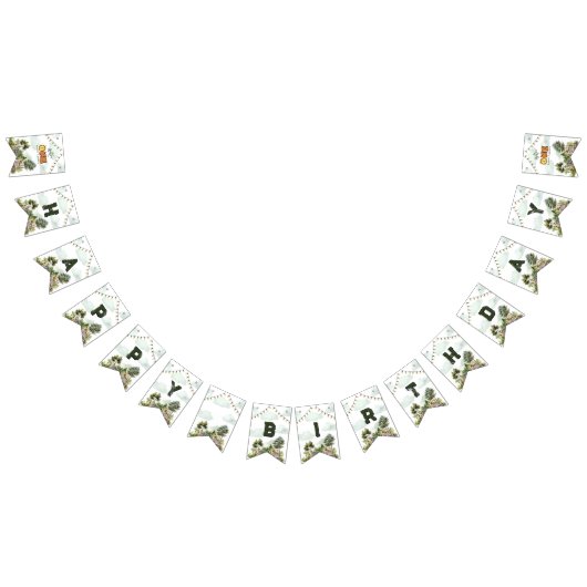 One Happy Camper First Birthday  バンティングフラッグ (全)