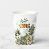 One Happy Camper First Birthday  紙コップ (裏面)