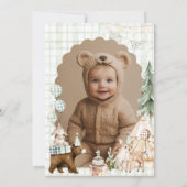 One Happy Camper First Birthday Invitation, 招待状 (裏面)