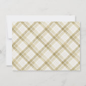 One Happy Camper Wood Bear Photo Boys 1st Birthday 招待状 (裏面)