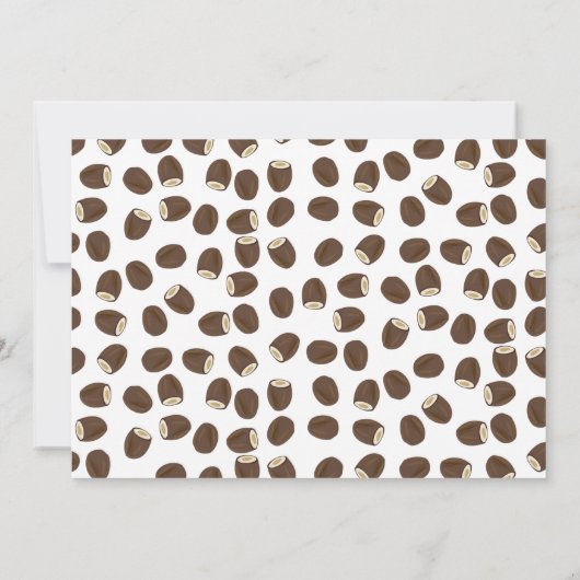 One Happy Coconut 1st Summer Birthday Photo 招待状 (裏面)