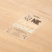 One Happy Cookie Invite 1st  First Birthday Cute アクリル招待状 (レイダウン)