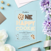 One Happy Cookie Invite 1st  First Birthday Cute アクリル招待状 (インサイチュ (ウェディング))