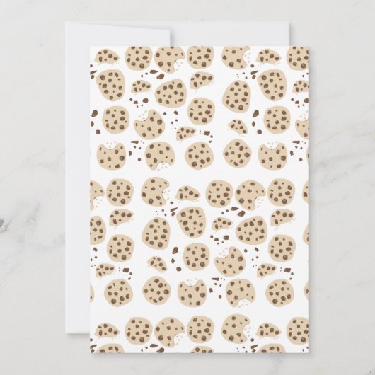 One Happy Cookie Invite 1st  First Birthday Cute 招待状 (裏面)