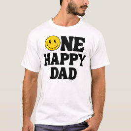 One Happy Dad Matching Birthday Tシャツ