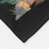 One Happy Daddy Camper 1st Birthday Camng Bear  フリースブランケット (角)