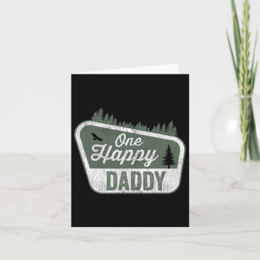 One Happy Daddy Matching Family Birthday Party Cam カード (正面)