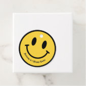 "One Happy Dude" レトロスマイル誕生日パーティー フェイバータグ (インサイチュ)