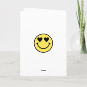 "One Happy Dude" レトロスマイル 1歳の誕生日パーティー 招待状 (裏面)