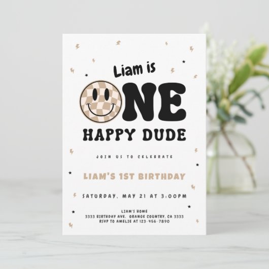 One Happy Dude 招待状 (スタンド正面)