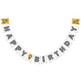 ONE Happy Dude 誕生日バナー バンティングフラッグ