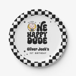 One Happy Dude 1st Birthday ペーパープレート