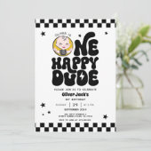 One Happy Dude 1st Birthday Invitation 招待状 (スタンド正面)