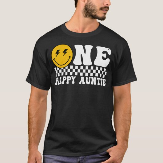 One Happy Dude Auntie 1th Birthday Familyマッチング Tシャツ (正面)