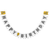 ONE Happy Dude Birthday Banner バンティングフラッグ (全)