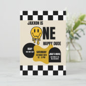 ONE Happy Dude Birthday Invitation 招待状 (スタンド正面)