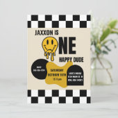 ONE Happy Dude Birthday Invitation 招待状 (スタンド正面)