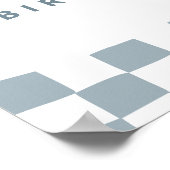 ONE Happy Dude Birthday Partyウェルカムサイン ポスター (角)