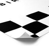 ONE Happy Dude Birthday Partyウェルカムサイン ポスター (角)