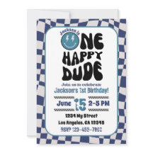 One Happy Dude Boy's Birthday Partyへの招待