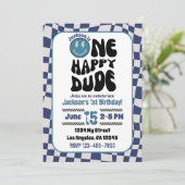 One Happy Dude Boy's Birthday Partyへの招待 招待状 (スタンド正面)